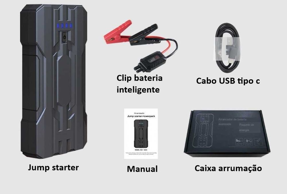 Jump starter 600A 8000mAh