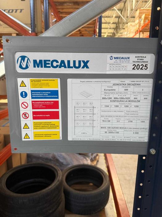 Syndyk sprzeda regały MECALUX TB-S 100