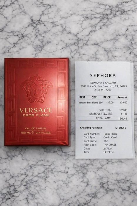 Versace eros flame edp 100ml nowe zapakowane z paragonem