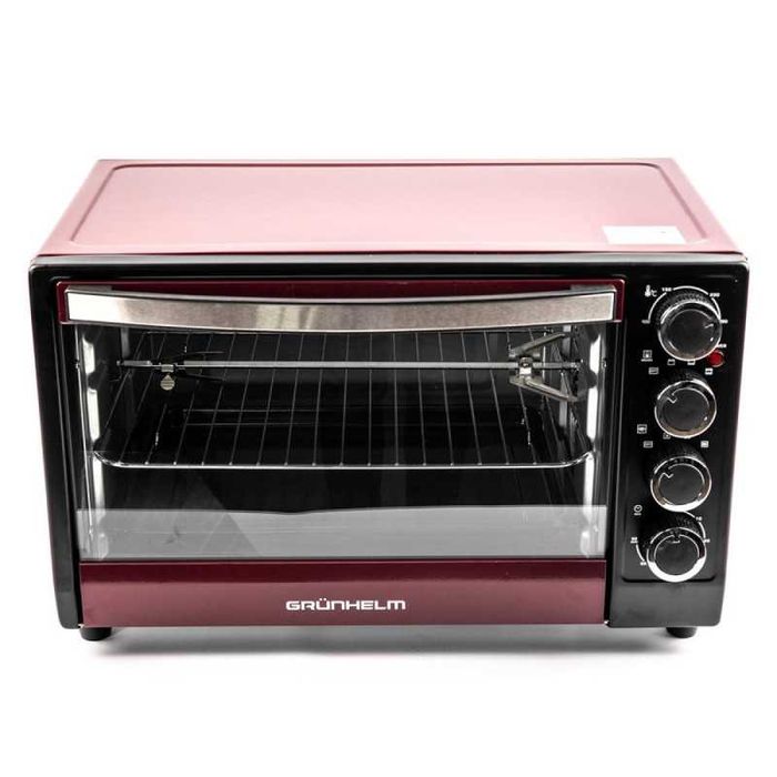 Електрична піч,духовка з конвекцією і грилем 35л,бордова без предоплат