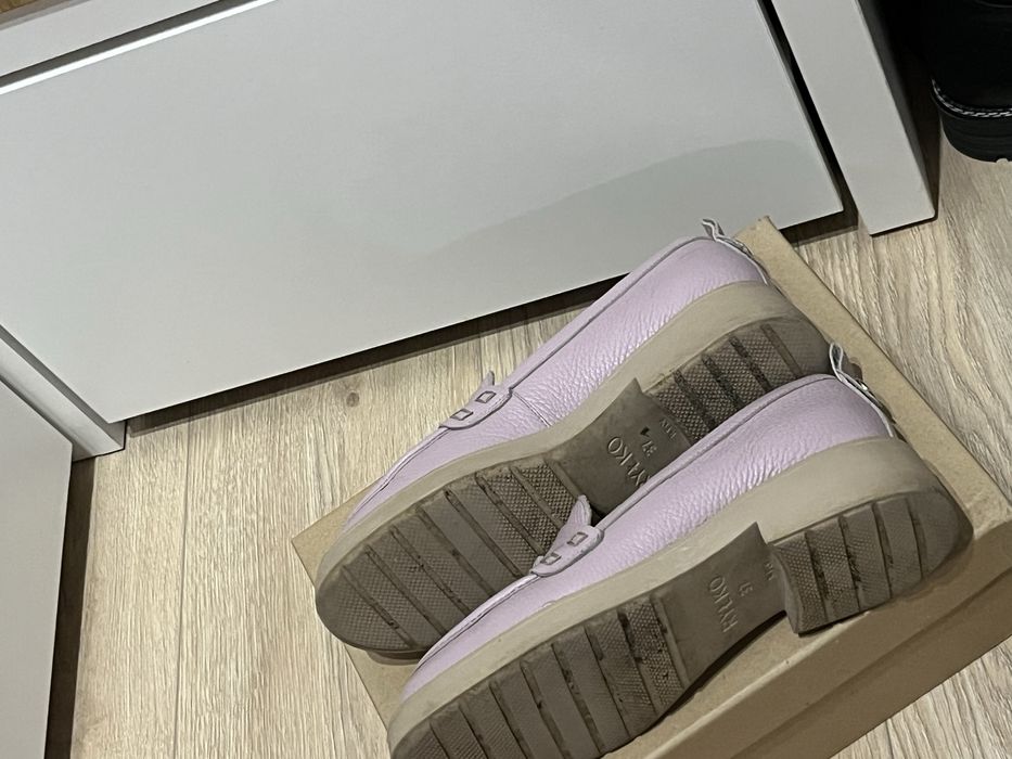 Skorzane mokasyny loafersy Rylko