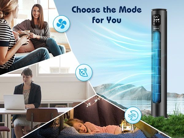 Wentylator kolumnowy Aigostar Ross Smart z Wifi i pilotem