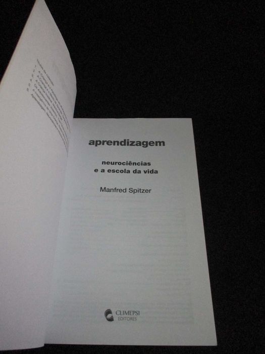 Livro Aprendizagem Neurociências e a Escola da Vida Manfred Spitzer