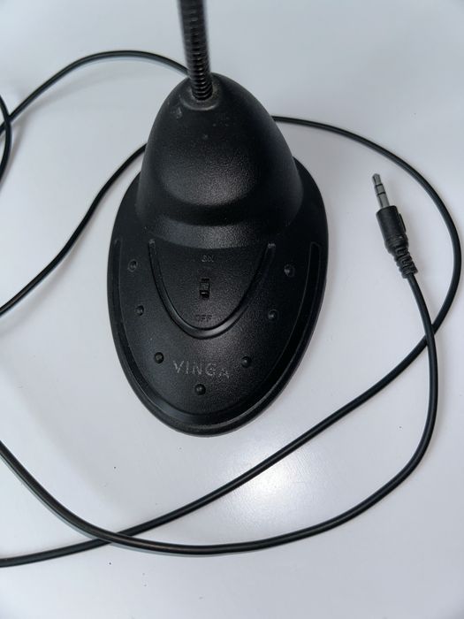 Микрофон настольный проводной vinga mico20 black