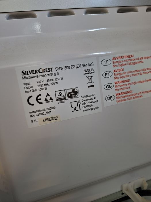 Microondas Silvercrest