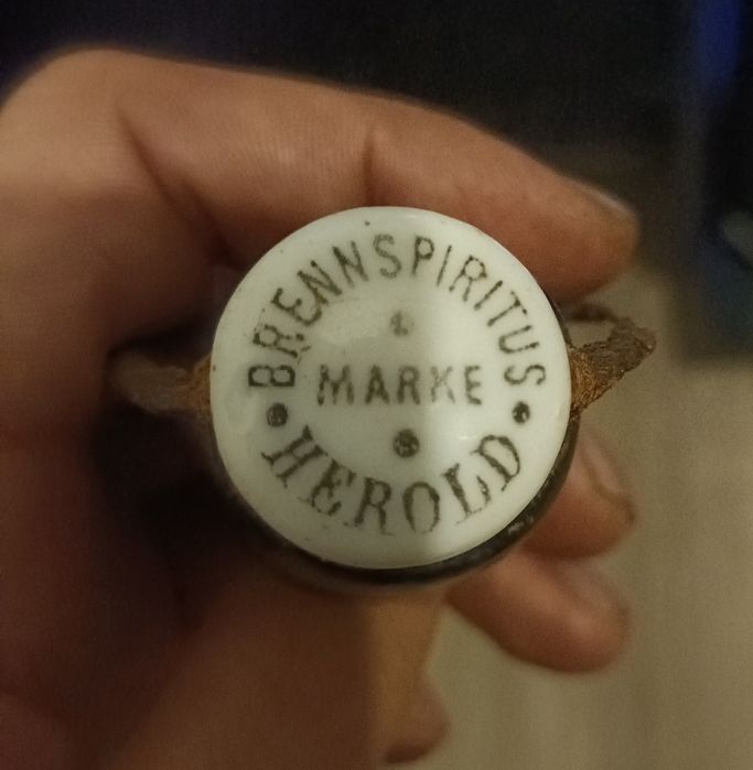 Stary porcelanowy korek HEROLD – Niemcy, vintage