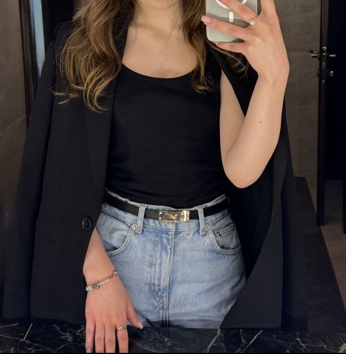 черный пиджак XS Bershka