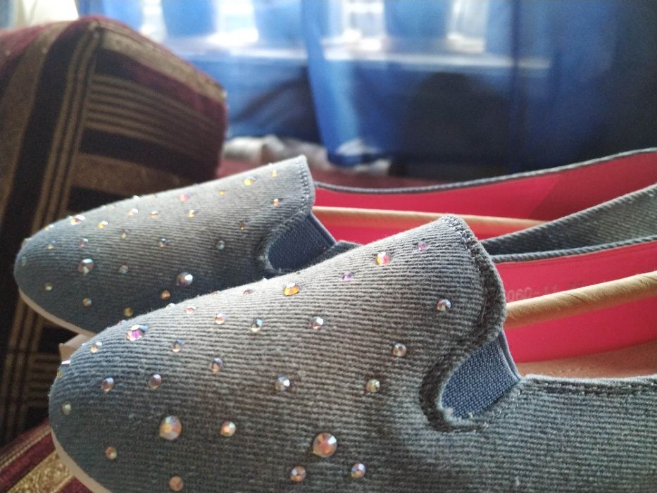 Фірмові джинсові  балетки 38 р