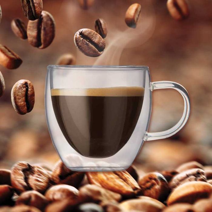 Set of 4 Double-Walled Glass Thermal Coffee Cups, 90 ml, Handle-Free64552389880451122