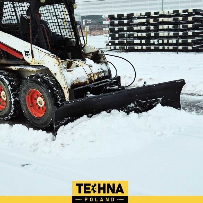 Pług śnieżny z hydraulicznym wychyłem mocowanie Bobcat gehl  Wacker