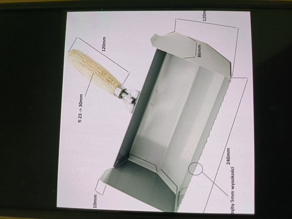 Kielnia do betonu komórkowego 240mm