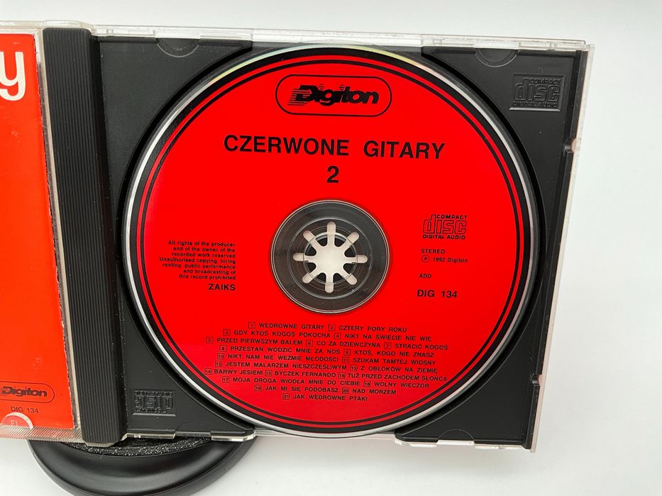 Czerwone Gitary – 2 CD, Pop/Rock 1992, Pierwsze wydanie