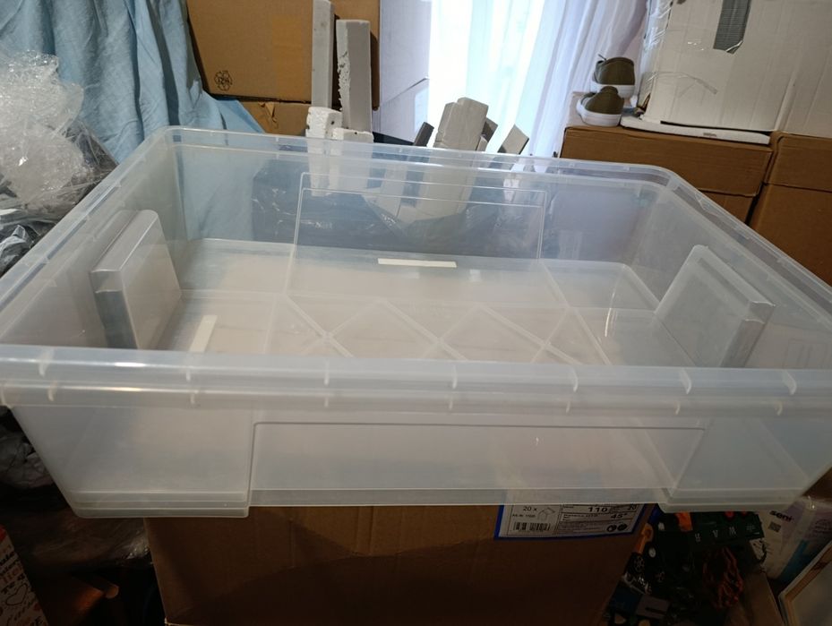 przezroczysty pojemnik do przechowywania Ikea 2 sztuki