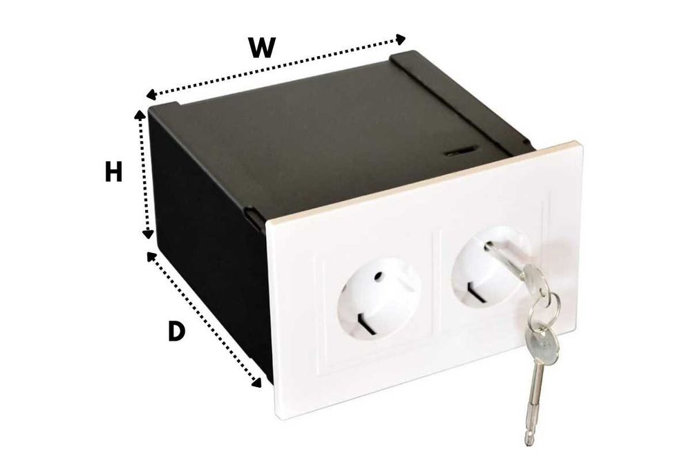 Sejf Skrytka Gniazdko STAL