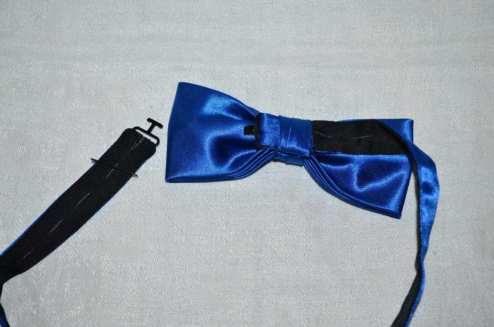 Нова краватка "Метелик", синій колір галстук бабочка