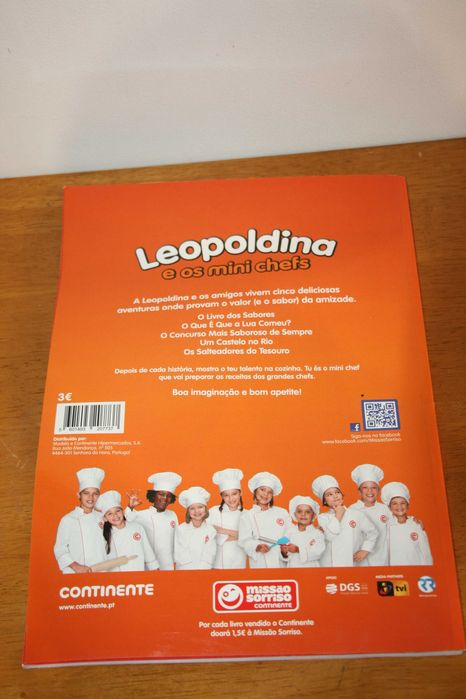 Livro "Leopoldina e os Mini Chefs"
