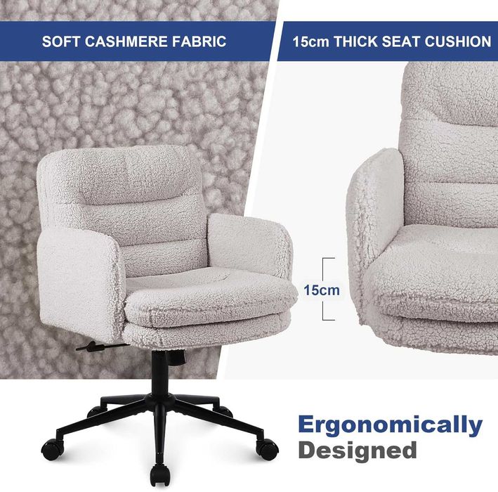 Nowe pluszowe krzesło biurowe / fotel obrotowy Youhauchair !R30!