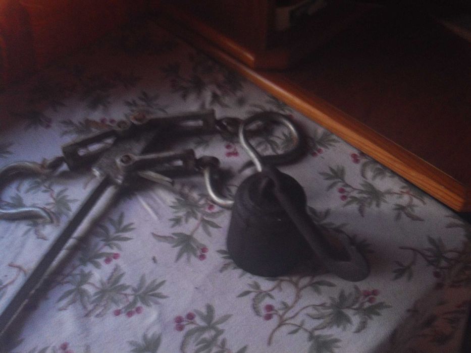 Balança para carcaças animais 160 Kgs rara impecável