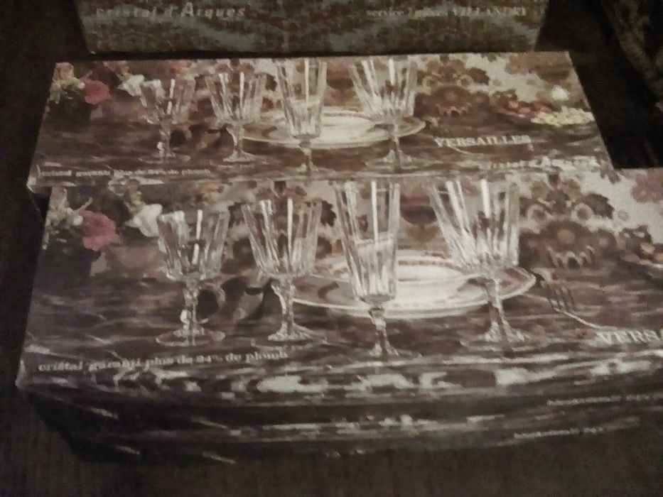 Conjunto copos Versailles em Cristal d'Arques