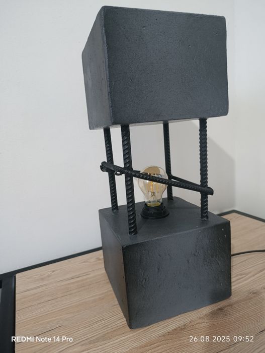 Світильник з бетону,лофт.