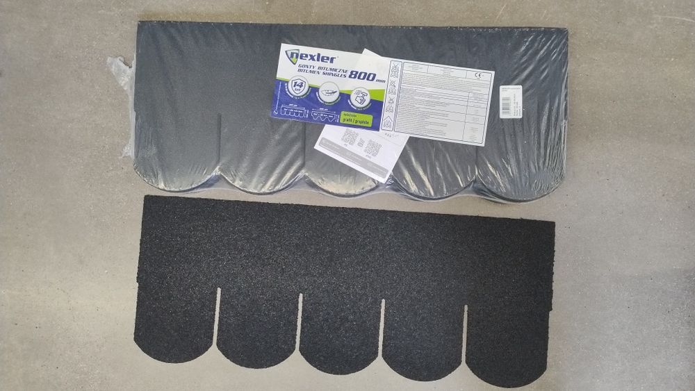 Gont bitumiczny karpiówka Nexler kolor grafit