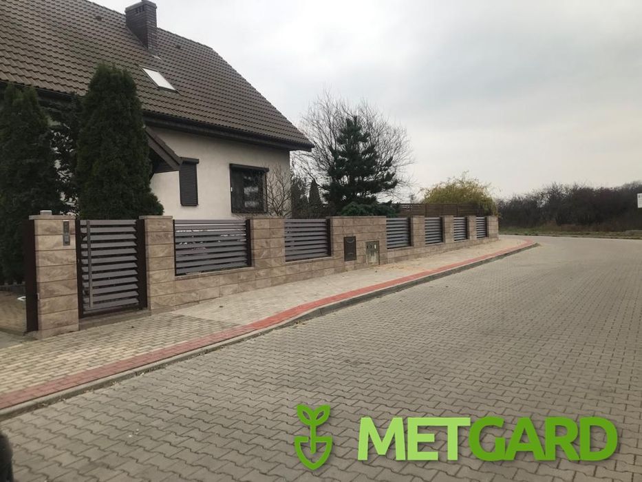 Murowanie płotu ogrodzenia modułowe JONIEC DREWBET STYROBUD