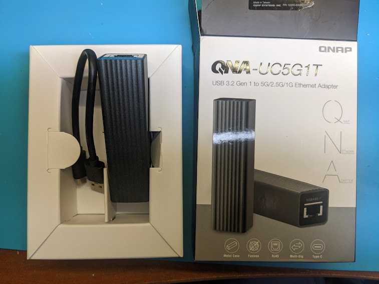 Адаптер USB to LAN 5 Gigabit (QNAP QNA-UC5G1T)