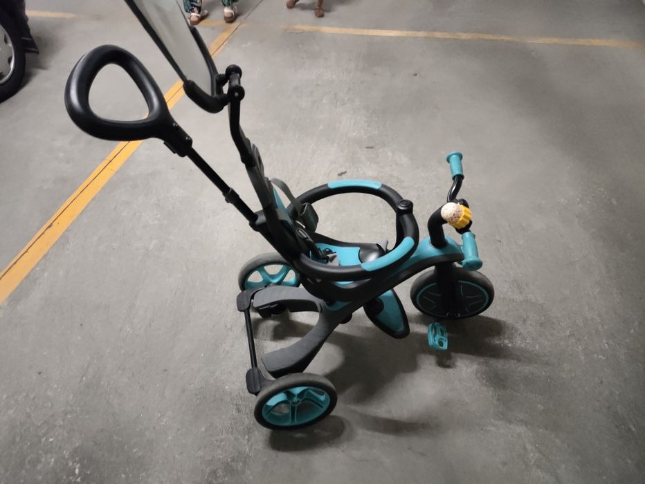 Globber - Explorer Trike 4 in 1 - All in One Toddler Tricycle and Balance Bike 10m + to 5+ Years Old, Teal