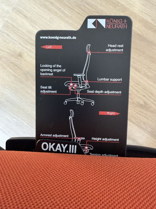 König + Neurath OKAY.III ergonomiczny fotel biurowy premium