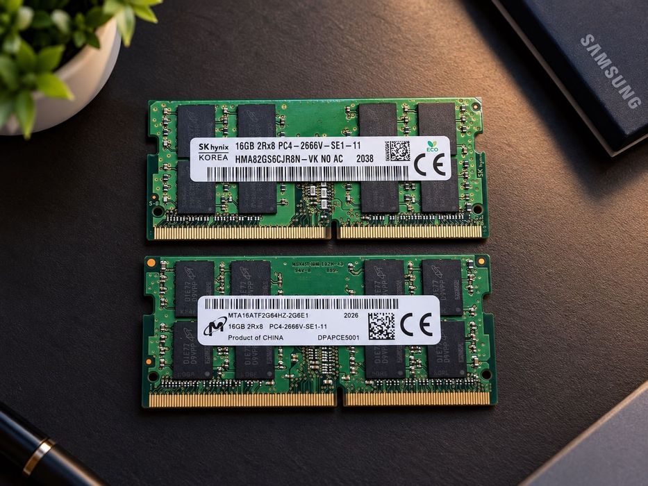 DDR4 16GB Memória RAM 2x16GB DDR4 2666MHz SO-DIMM