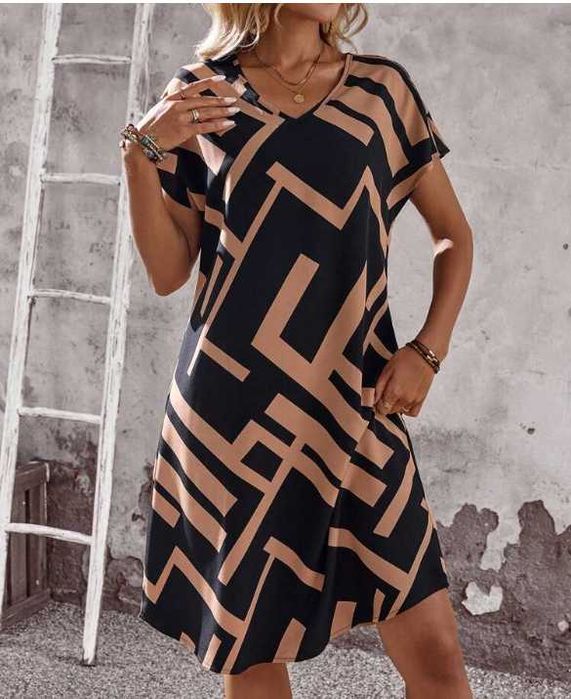 Vestido com Padrão Shein NOVO