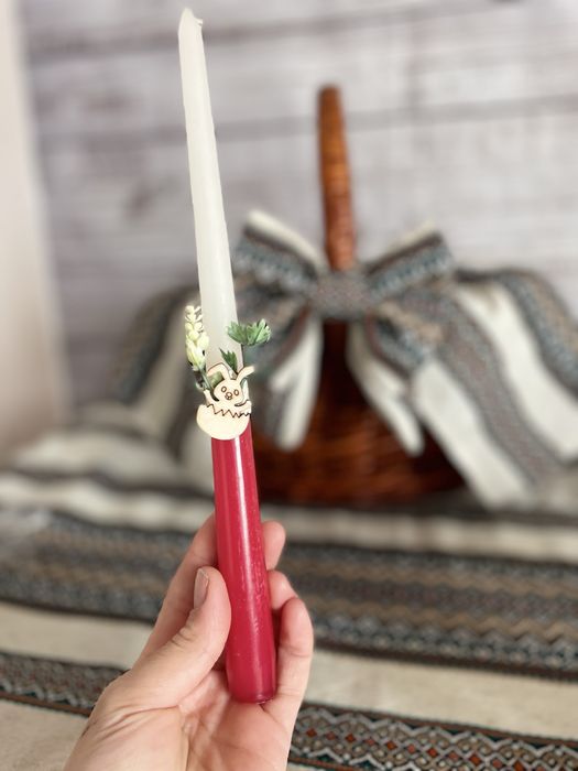 Свічка у великодній кошик