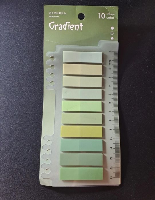 Marcadores adesivos coloridos