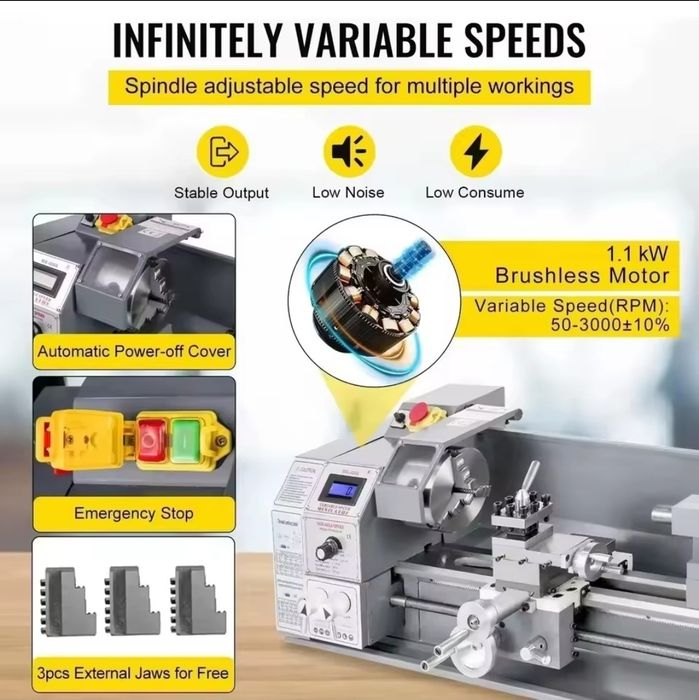 Tokarka vevor nowa 1100w zapakowana