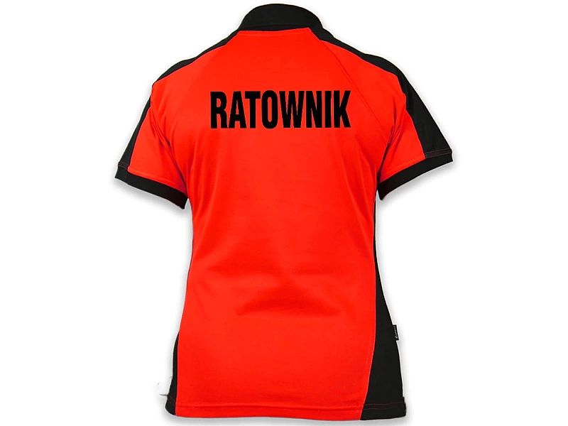 Koszulka Polo RATOWNIK damska FLUO (L)