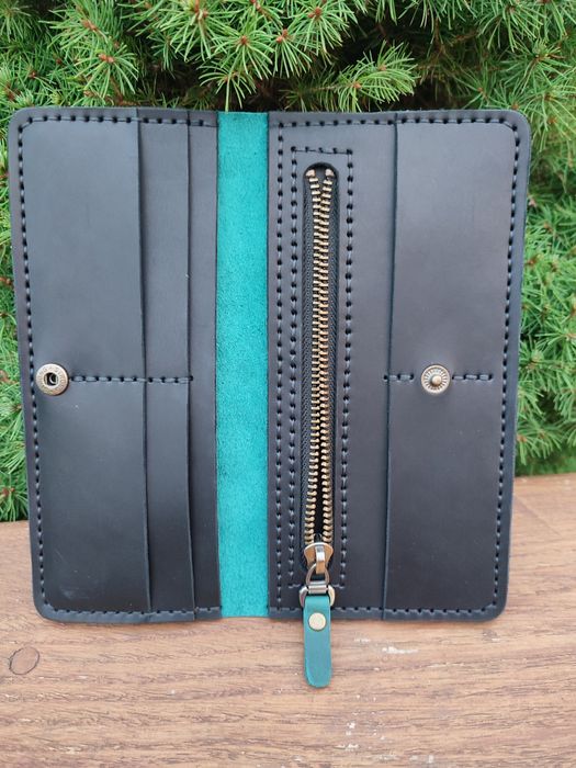 Шкіряний гаманець ручної роботи