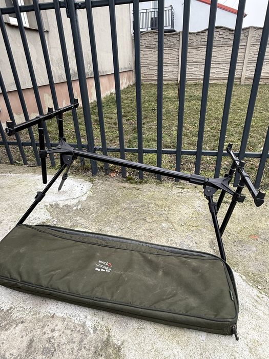 Rod Pod, stojak wędkarski + pokrowiec Mack2  – solidny, regulowany