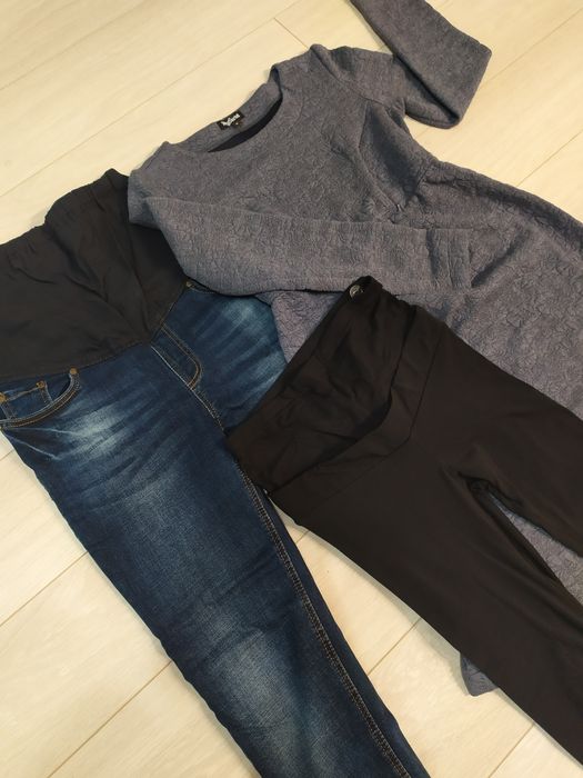 Джинси, сукня, легінси, бандаж на осінь для вагітної. Одним лотом.