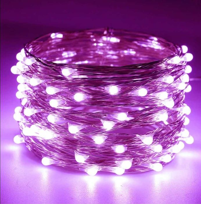Акція! Гірлянда 5 метрів 50 LED на батарейках Капля Роси + ОПТ/ГУРТ