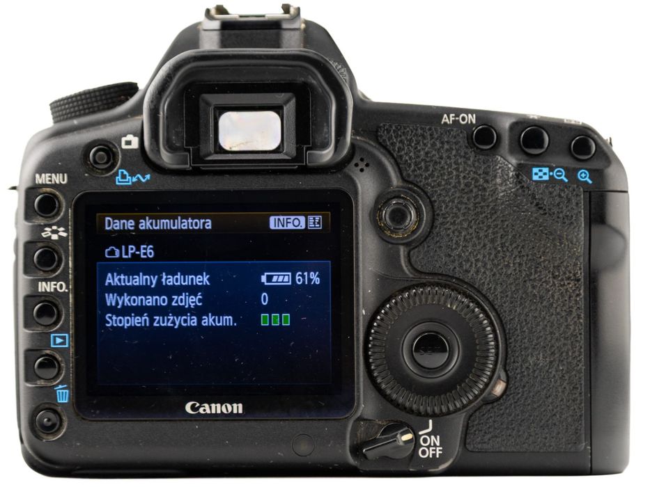 Lustrzanka Canon EOS 5D Mark II z ładowarką - przebieg 125439