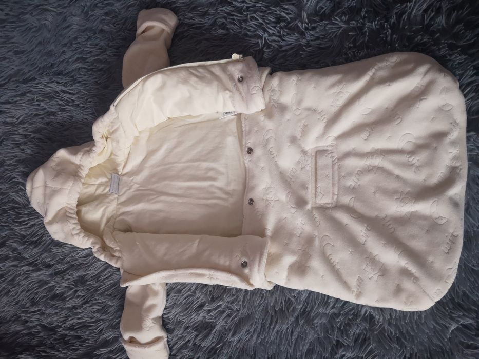 Kombinezon kremowy, dwuczęściowy