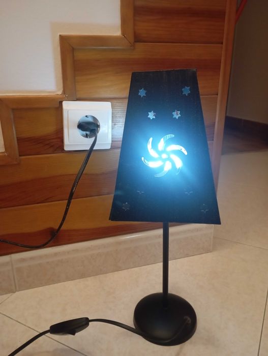 Candeeiro, pequeno, ferro