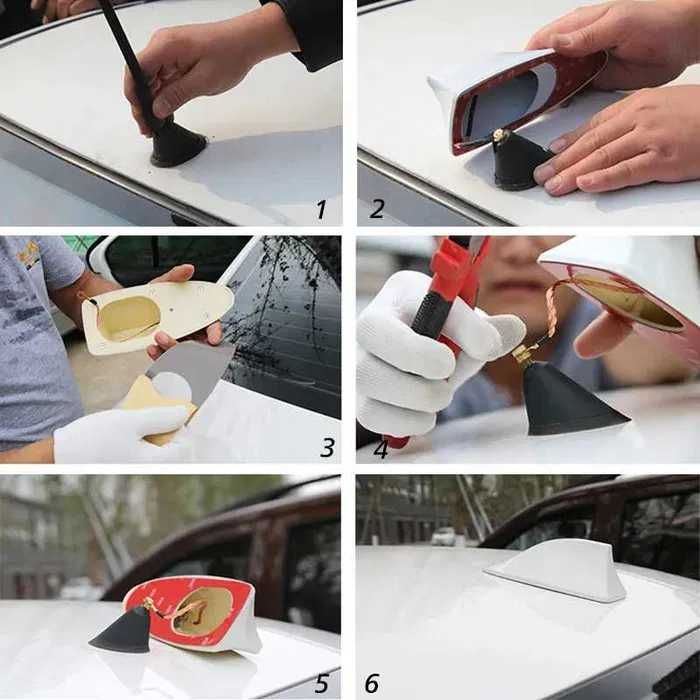 Antena barbatana tubarão rádio para carro carrinha Universal NOVO