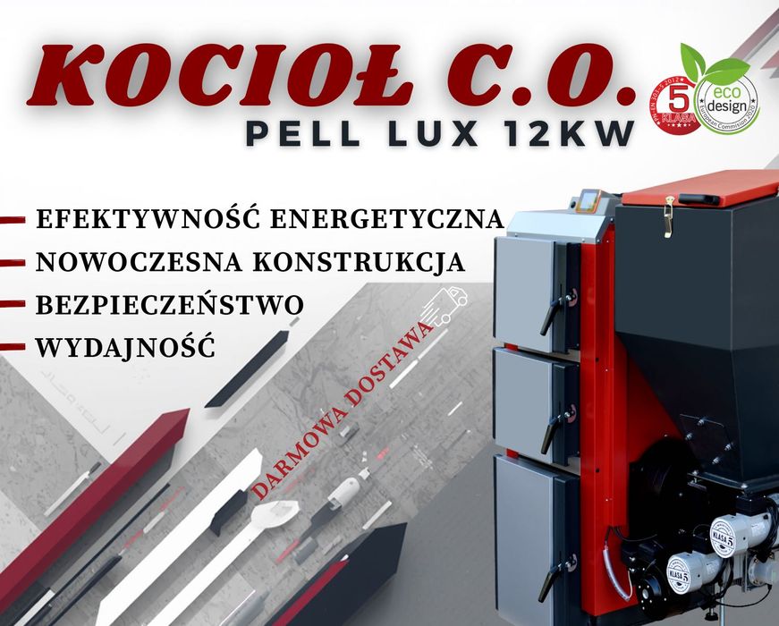 Kotły Kocioł Piec TECHNIX PELL LUX 12 kW na pellet - PRODUCENT