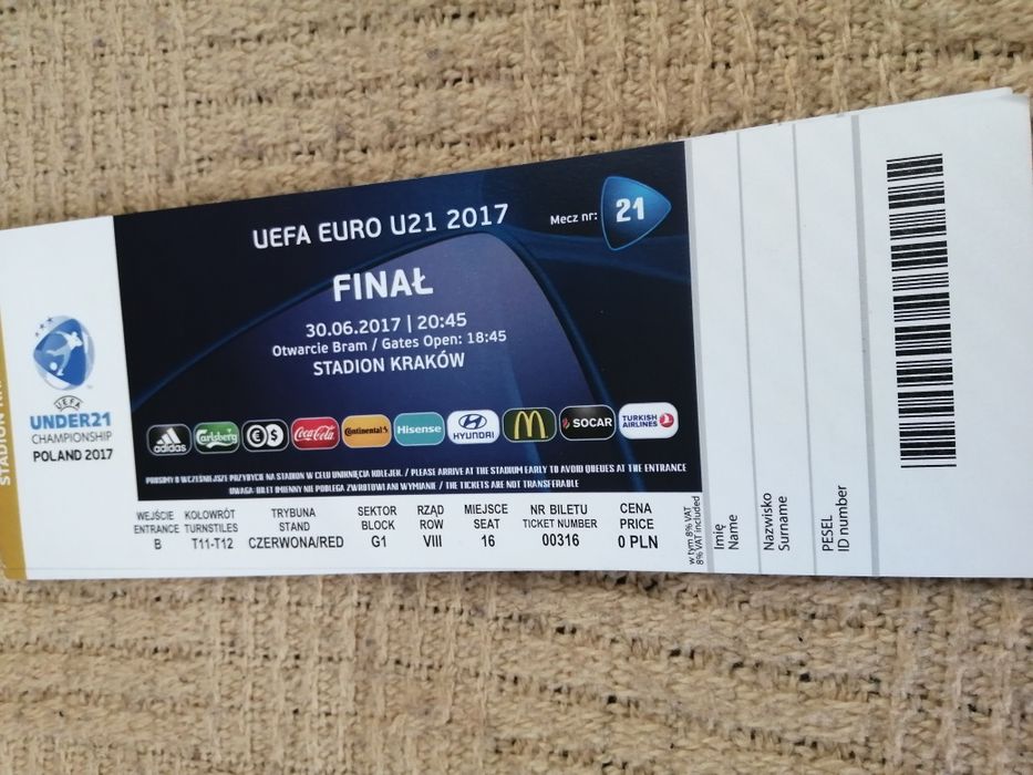 Bilety meczowe dla kolekcjonera.
