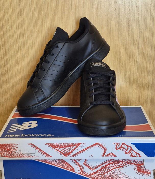 Adidas Grand Court Base 'Black Iridescent' кросівки оригінал р 37 - 38
