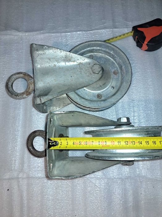 Bloczek budowlany | krążek linowy | 165 mm śred. | 2 sztuki