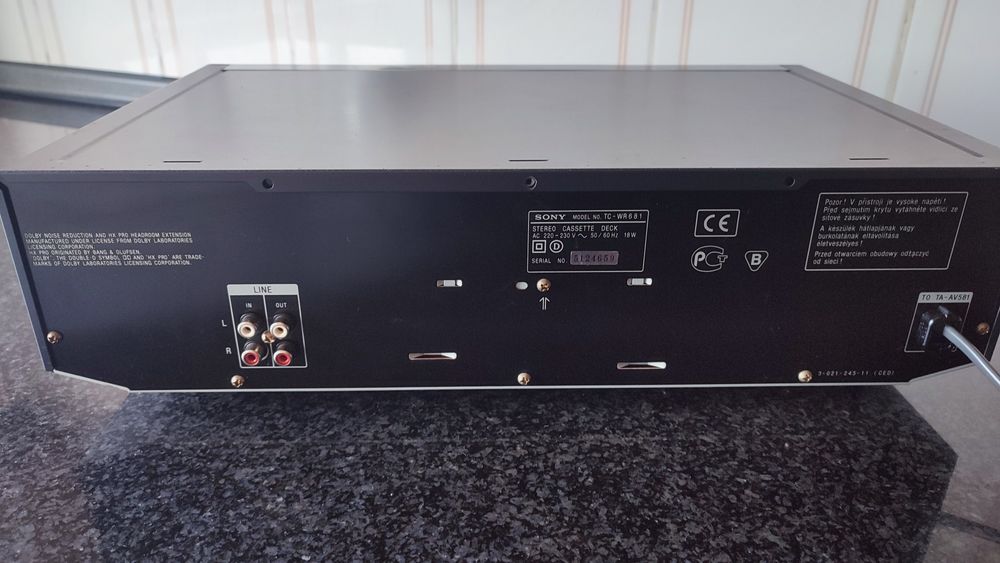 Sony TC-WR681 deck duplo