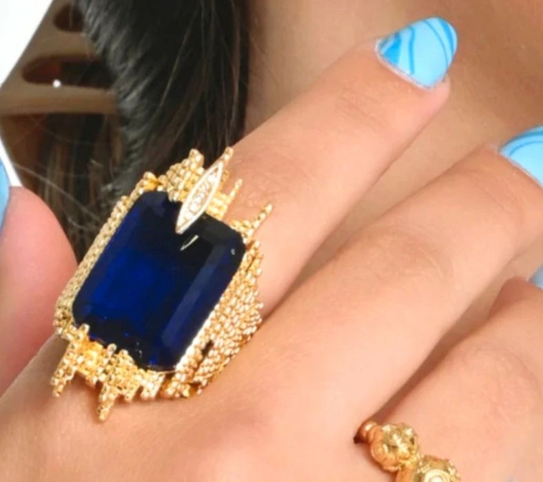 Anel novo banhado a 18kl n 19