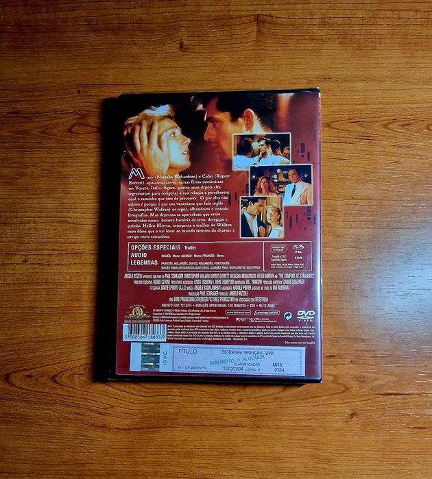 ESTRANHA SEDUÇÃO (Paul Schrader) Christopher Walken/Helen Mirren NOVO